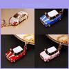 Glittering Mini Car Keychain Unique Zinc Alloy Key Ring Ideal For Birthdays And Celebrations