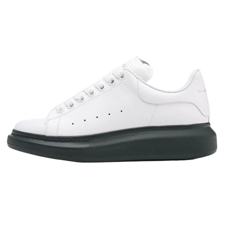 New Alexander McQueen Oversized Sneaker White Green Sole 553680WHTQ49448
