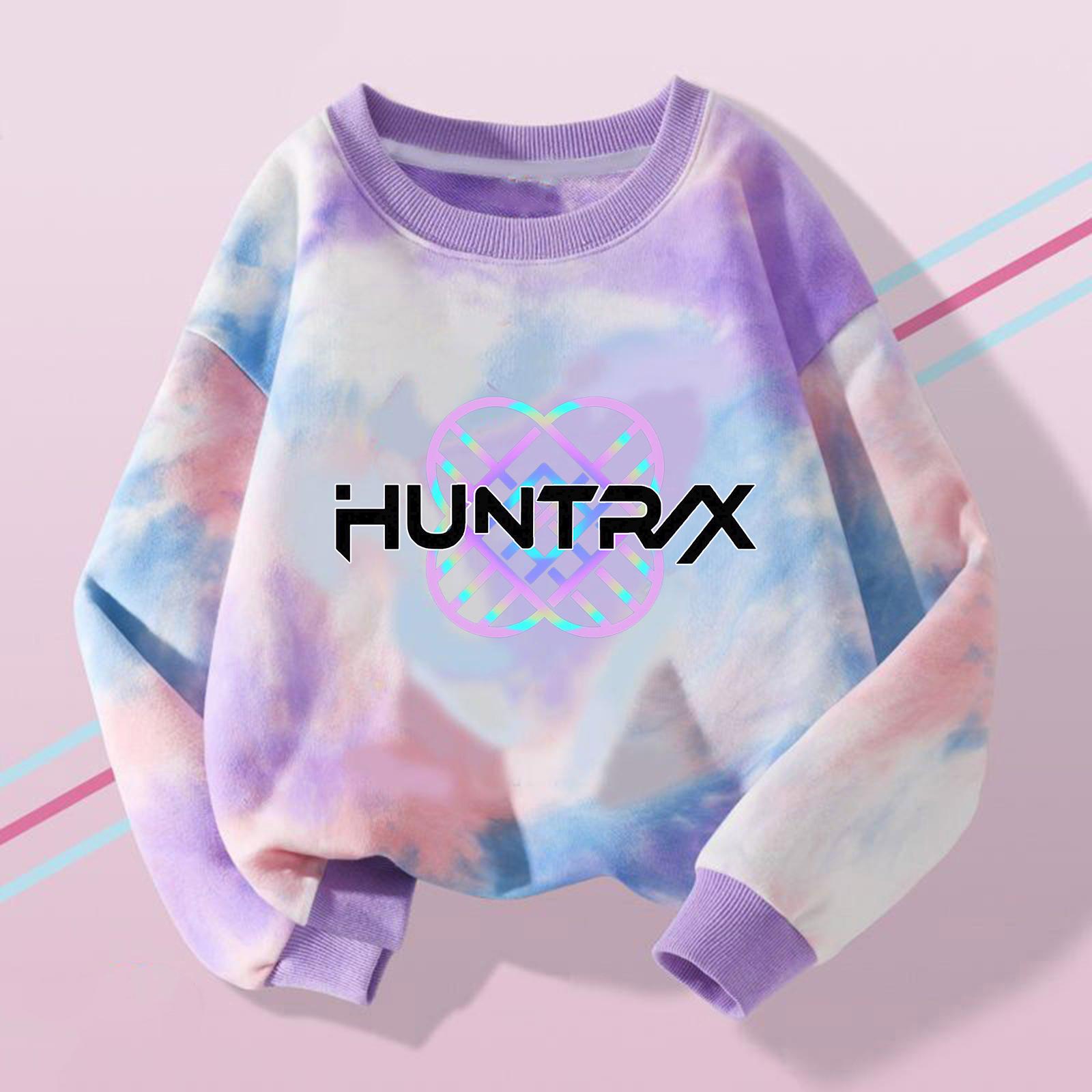 Children s Fashionable Casual Top Printed Pullover Sweatshirt 90 розовый