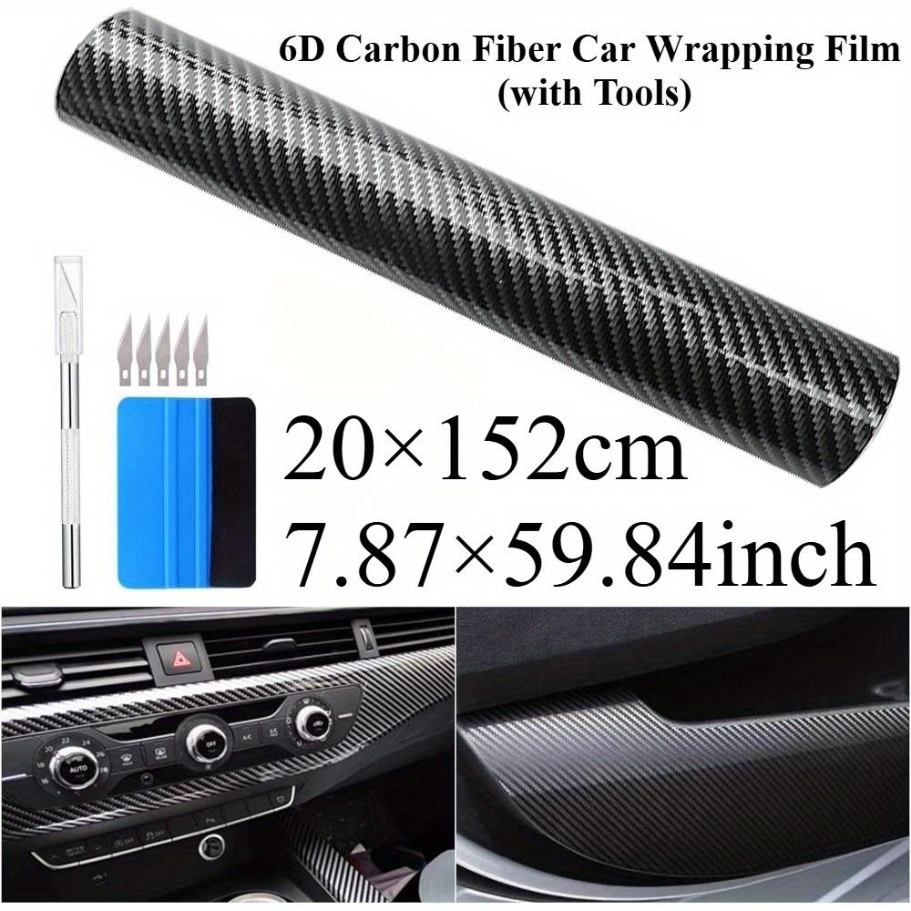 

Ultra Gloss Black 6D Carbon Fiber Vinyl Wrap Bubble Free Air Release With Tools For Car Motorbike Interior Exterior чёрный
