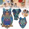 Unique Adult Wooden Puzzle With Intricate Animal Shapes Perfect For Stress Relief