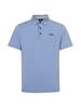 WIDEANGLE Co Mono Pinstripe Polo Shirt M_Blue