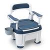 Bedside Commode, Adult Portable Toilet, Toilet Chair Seat with Handles, Height Adjustable Mobile Portable Toilet, Adult Potty Chair Load 882lb for