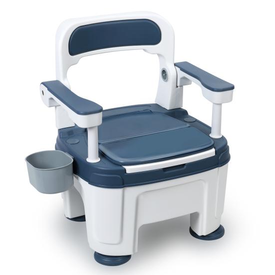 Bedside Commode, Adult Portable Toilet, Toilet Chair Seat with Handles, Height Adjustable Mobile Portable Toilet, Adult Potty Chair Load 882lb for