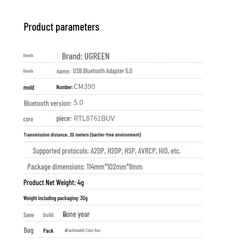 Ugreen USB Bluetooth 5.0 Adapter