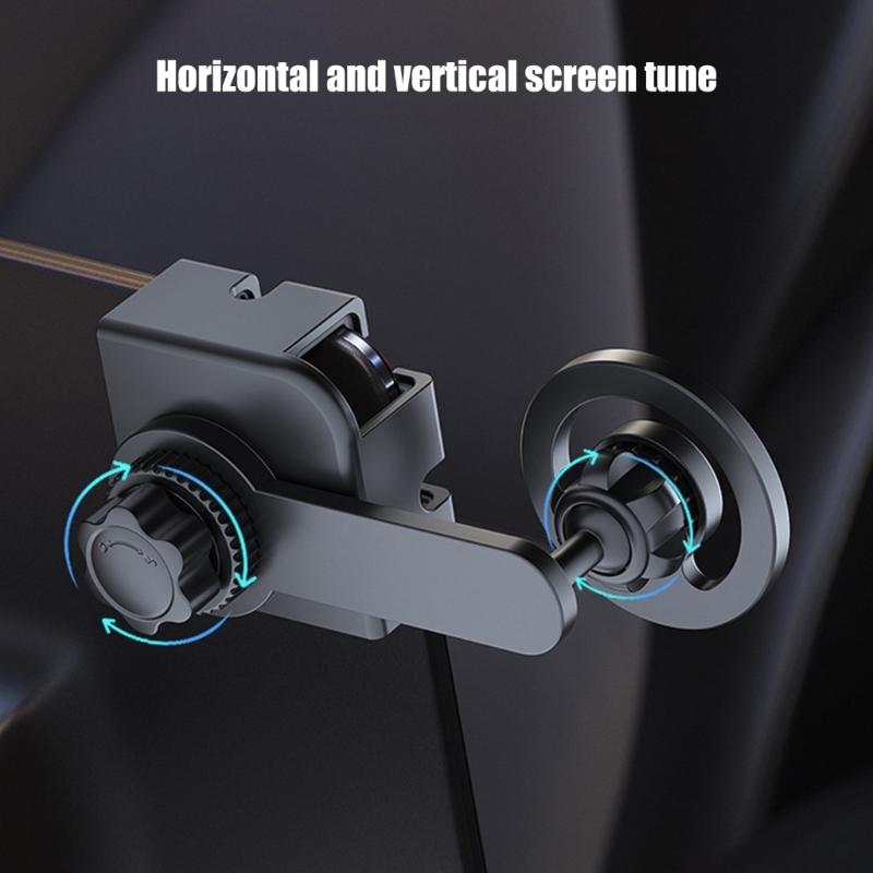 Adjustable Angles Car Cell Phones Holder 360 Degree Rotation Quick Attach Magnetic Car Phone Brackets Simple Installs