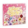 200-Count Holographic Flower Laser Glitter Stickers - Cartoon Style with Hot Stamping for Gift Box Sets