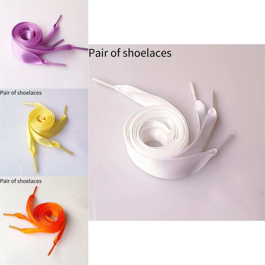 Barevná polyesterová stuha Tkanička do tenisek Saténová Barva Bonbónu Plochá tkanička