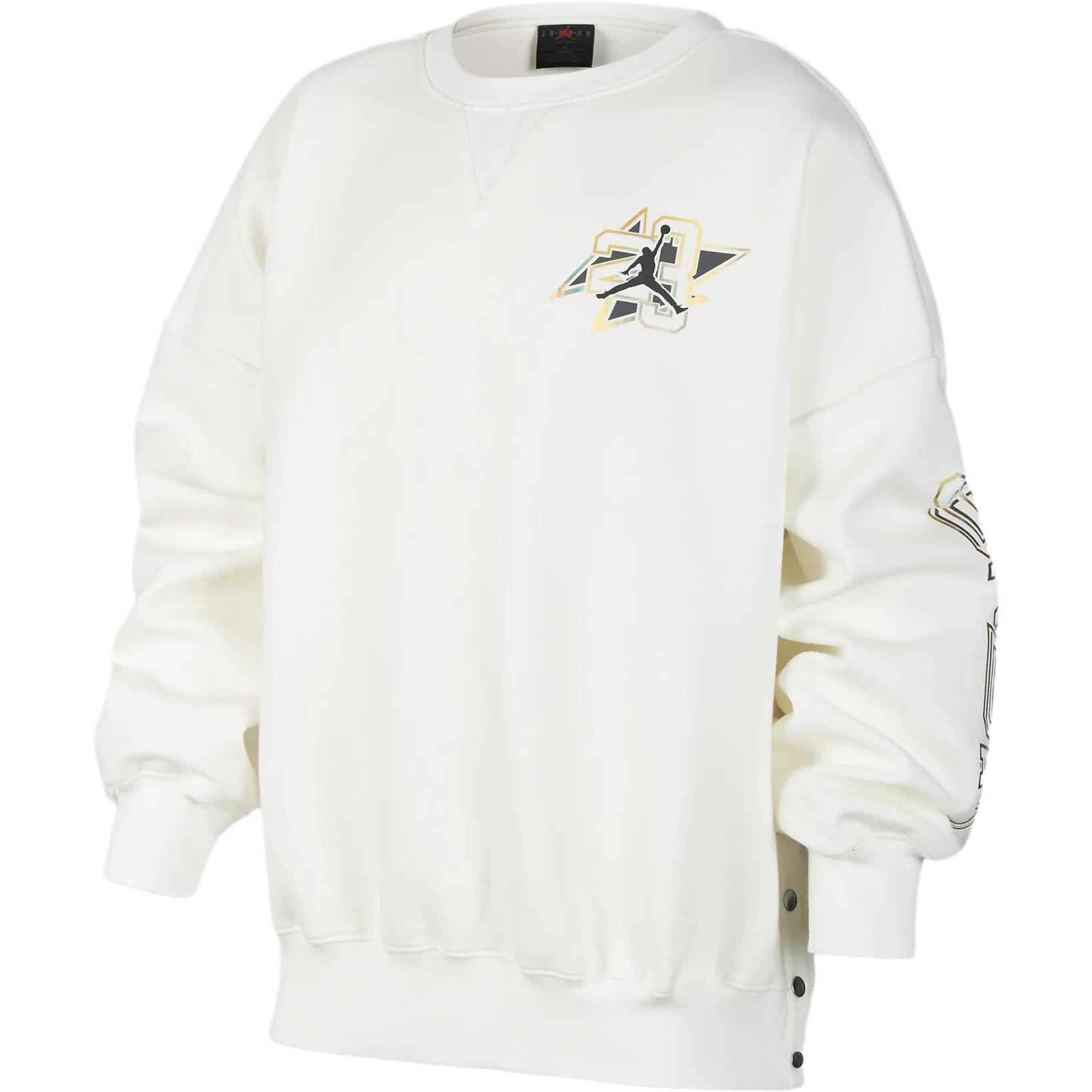 

Jordan Повседневная толстовка с длинным рукавом Take Flight Snap Crew Neck Детская толстовка Sail FZ1950-133 S