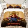 Set de așternut cu imprimeu Chucky'S Throne Returns 3 buc. Husă de pilotă cu 2 fețe de pernă Cadou de casă pentru ziua de naștere