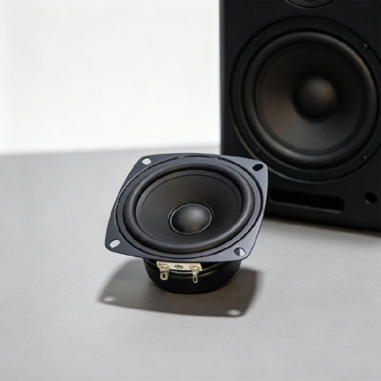 Repair Speaker Driver 4Inch Square Full Frequency Replacement 6Ohm 10W with External Magnetic Subwoofer Multimedia Portable Amplifier