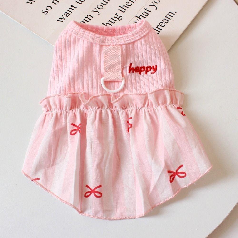 Skin-friendly Puppy Skirt Lovely Pet Dress Pet Clothes Dog Summer Dress  Spring/Summer