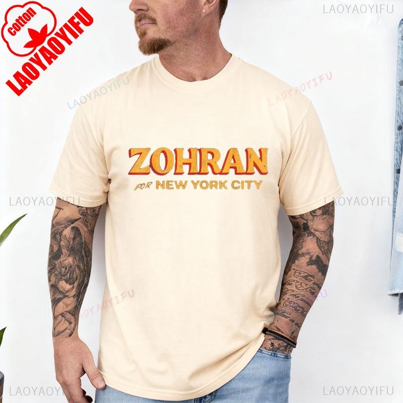 Zohran Mamdani for NYC Mayor Merchsupport 2025 Zohran Mamdani Cotton TShirt Crew Neck Short Sleeve Streetwear graphic t shirts