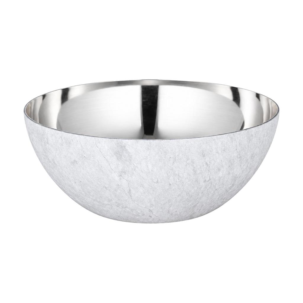 Food-Grade Stainless Steel Serving Bowl Easy to Clean with Wide