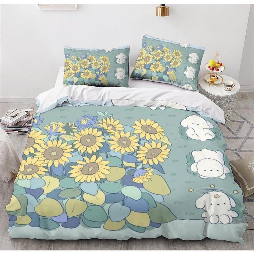 Mikrofaser Bettwäsche-Sets, 3D-Cartoon-Tiermotiv, Kinderbettwäsche mit Reißverschluss, Raumdekor, Bettbezug für Teenager, Erwachsene