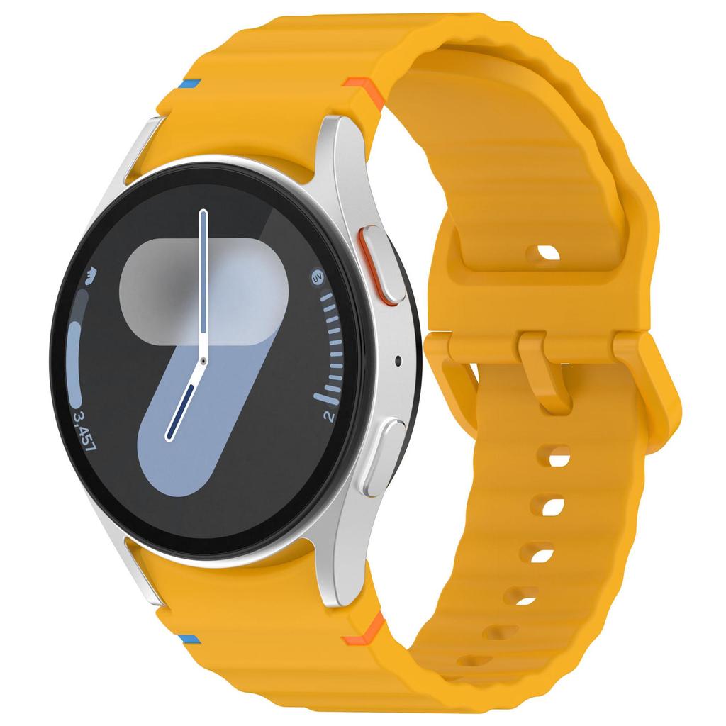Compatible Silicone Strap with Colorful Buckle for Samsung Galaxy Watch7/FE/6/5/4