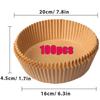 100/50pcs Disposable Paper Non Stick Air Fryer Baking Paper 16cm Round Air Fryer Paper Inner Lining Paper Kitchen Accessories