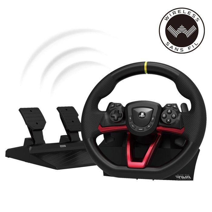 Racing Wheel - Racing Wheel Apex - HORI - PC, PS4 and PS5 - Pedals Included - Wireless