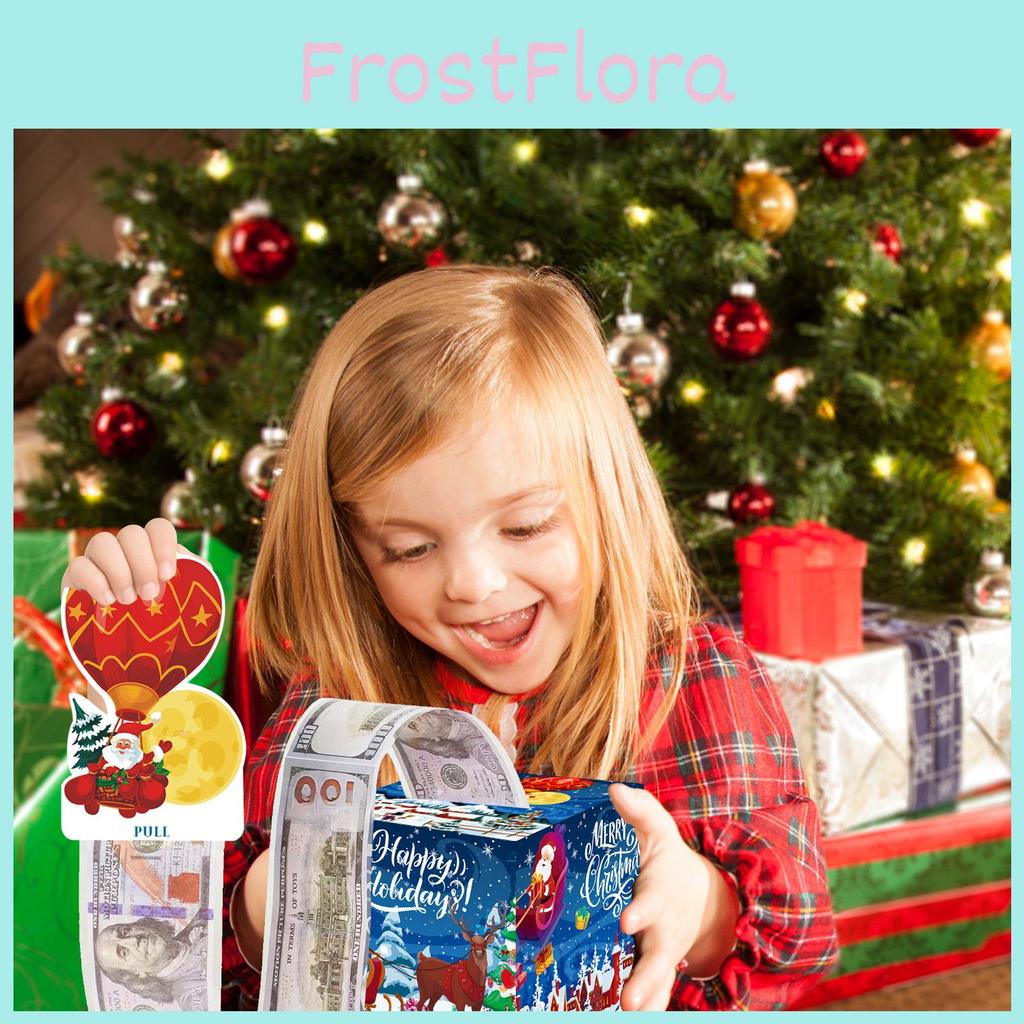 Deep Blue Christmas Theme Pattern Gift Box Holiday Decoration Atmosphere Prop