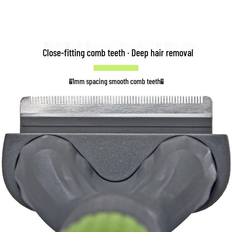 In Stock Press-Type Pet Hair Removal De-Shedding Comb for Cats and Dogs