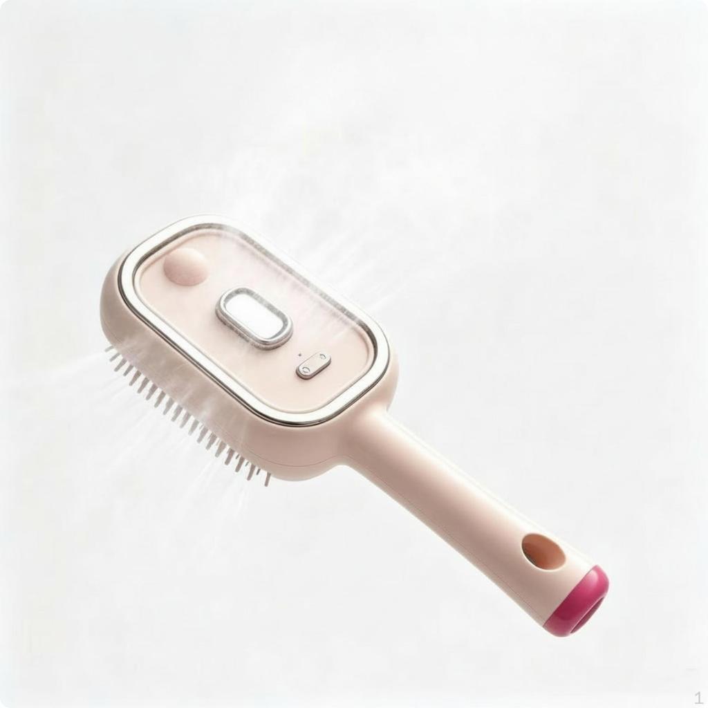 Electric Scalp Massage Comb Fine Tines Spray Offwhite
