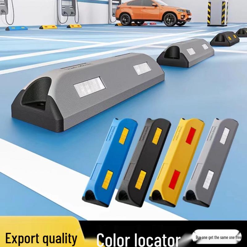 Rubber and Plastic Wheel Chock & Bollard: Car Stop, Anti-Collision Block, Curb Ramp, Parking Lot Vehicle Stopper