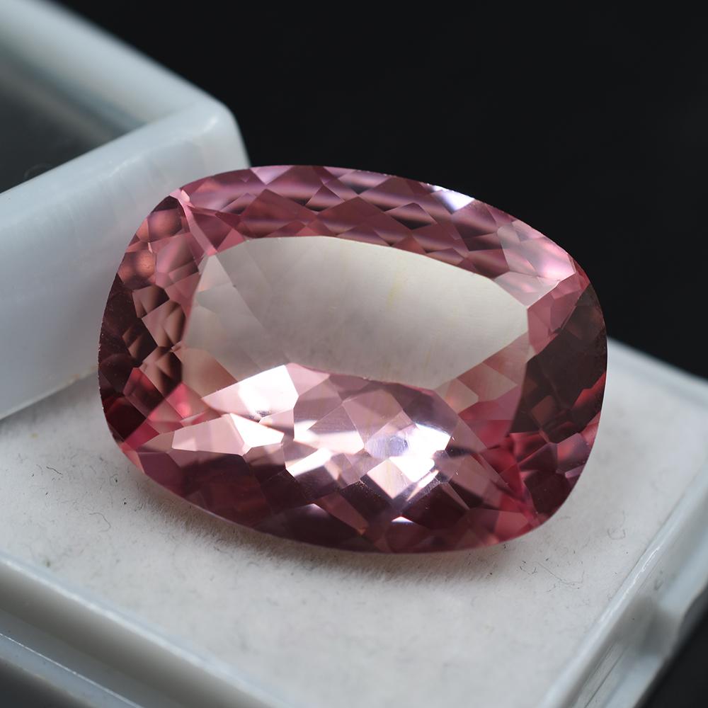 Stunning Natural Padparadscha Sapphire 23 Ct Cushion Certified Loose Gemstone