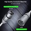 XLR Cable Pack, FIBBR Microphone Cable Nylon Braided XLR Male to Female Heavy Duty Balanced Mic Cord Compatible with PreampsSpeaker Systems, etc.