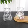 10pcs Bear Shaped Gift Box Clear Plastic Bear Candy Snack Container for Wedding Birthday Party Decor Supplies Baby Shower Favors