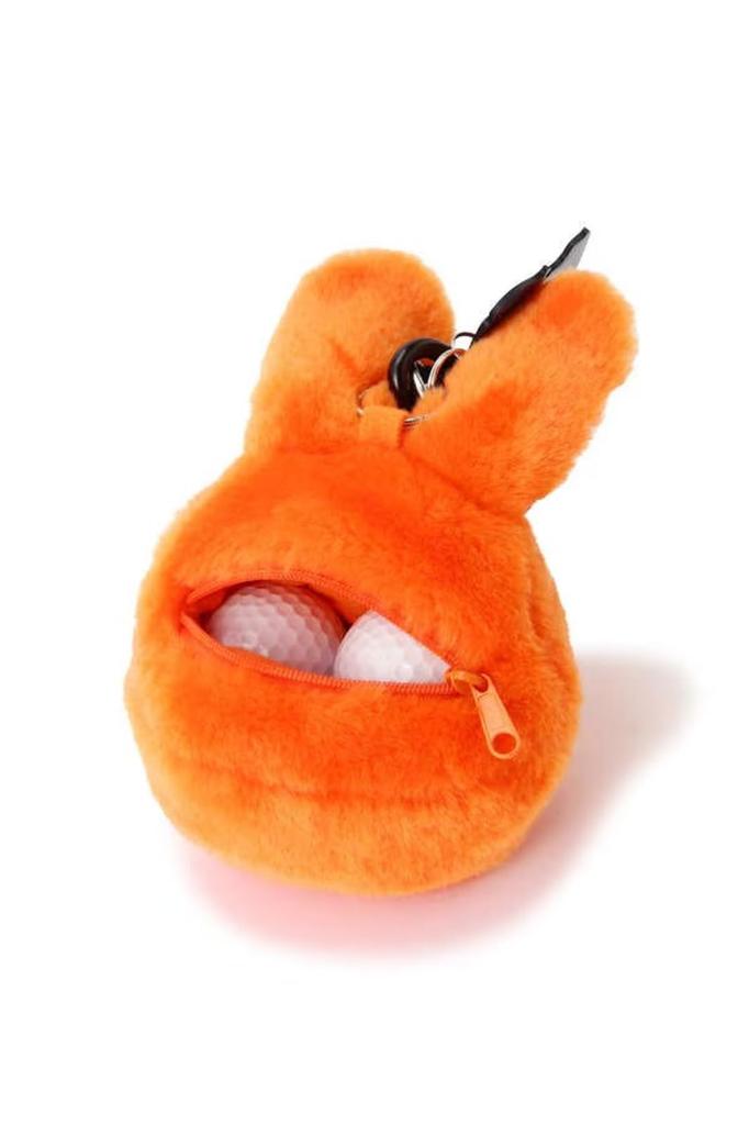 PEARLY GATES Ball Case (ORANGE Rabbit Shape with Carabiner) / Golf / 053-4284008 150_Orange FR