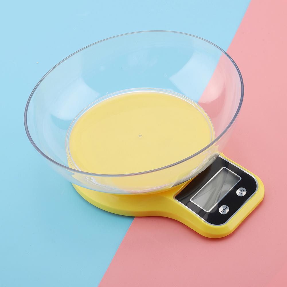 WH-B21LW Kitchen Food Scale Digital Cooking Multifunction Weight Scale with Bowl (White)