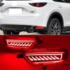 2Pcs For Mazda CX-5 CX5 2017 2018 2019 2020 2021 LED Rear Reflector Taillight Fog Lamp Rear Bumper Light Brake Light Turn Signal