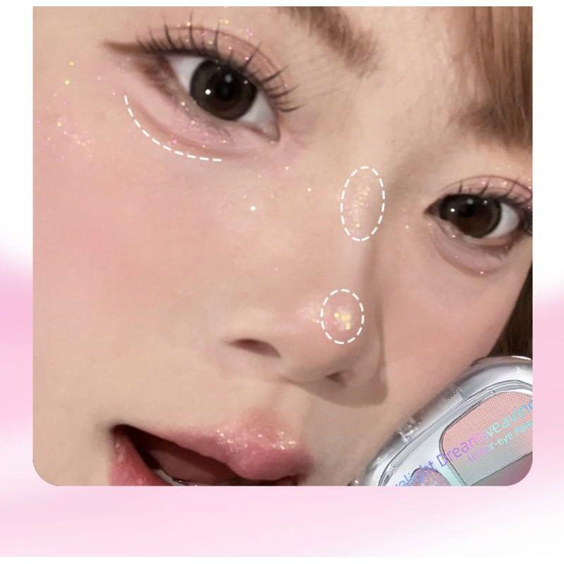 GELLA'S - Eyelight Dreamweaving Under-Eye Palette - Y02#Strawberry Puff