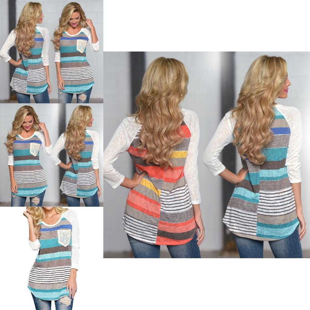 Womens Casual Cotton T Shirt Loose Fit Fashion Shirt Long Sleeve Top For Daily Wear