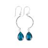 Gift For Her Apatite Gemstone 925 Sterling Silver Jewelry Handmade Earrings2.60" EE-43-12