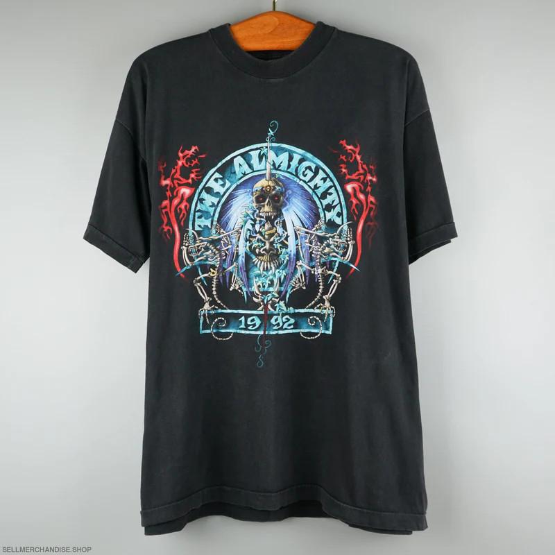 Vtg The Almighty Band Tour 92 Heavy Cotton Black All Size T Shirt UR358 Unisex T-Shirt XXXXL