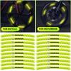 Reflective Strips Car Motorcycle Wheel Hub Stickers Car Styling Decal Sticker For Honda CBR300RR CBR600RR CBR1000RR CBR500R akn256