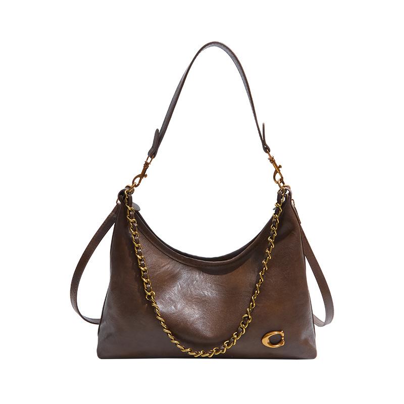 Premium chain small bag women's 2025 new retro niche design stray bag commuter shoulder messenger bag tide