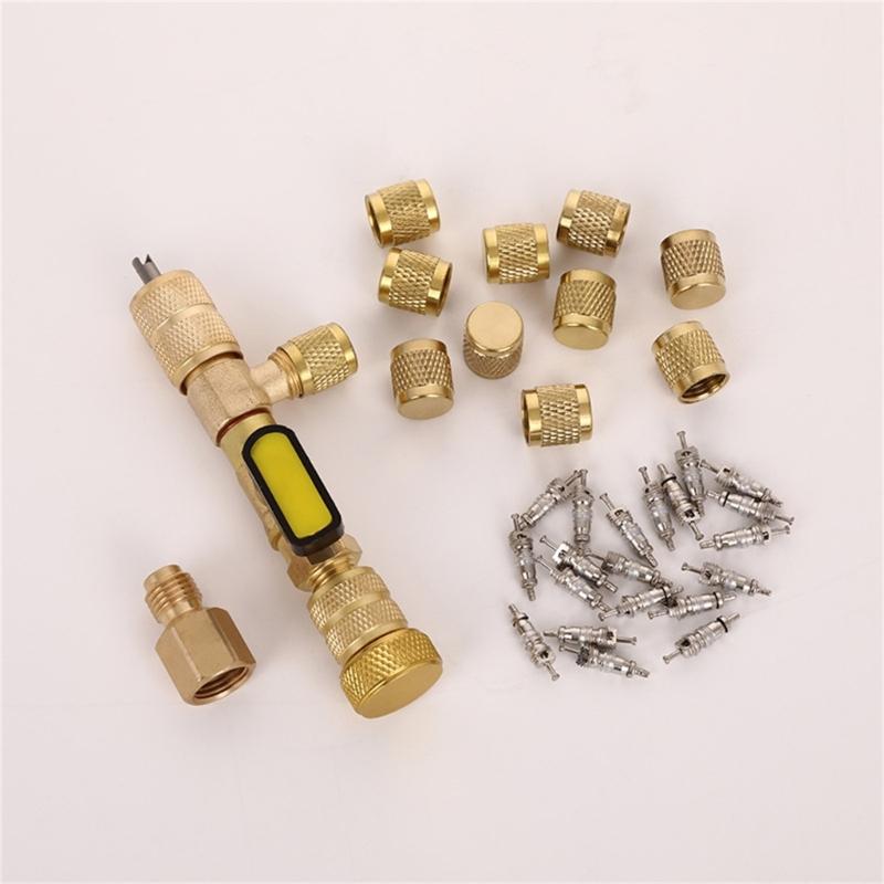 Convenient Core Removal Tool Valves Core Remover Cooling System Valves Repair Tool Set Metal Core Disassembly Tool