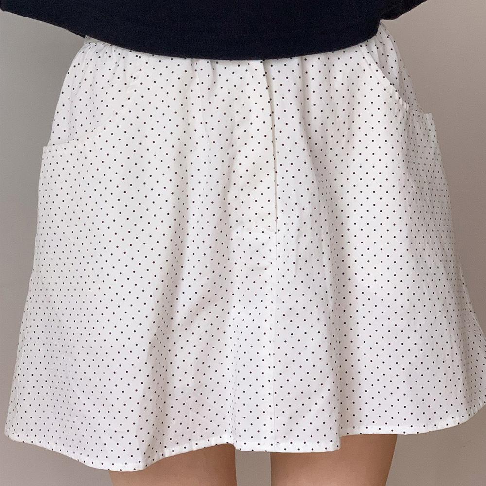 Lilisu Dot Pumpkin Pants/White