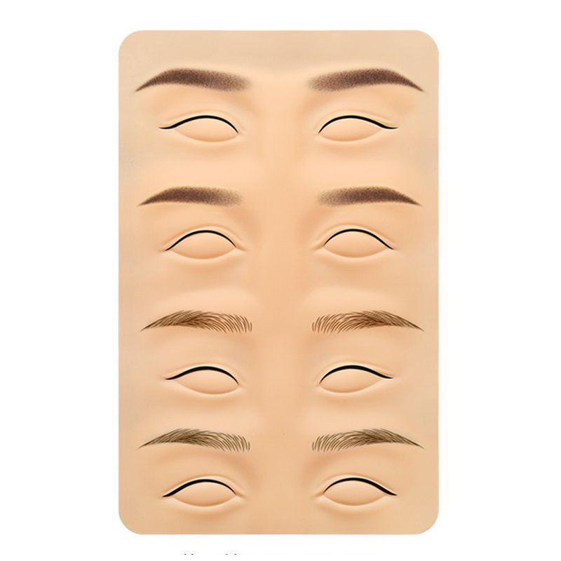Handwerkerherz Hochwertige Silikon Microblading Übungshaut für Augenbrauen, Eyeliner und Lippen - Verdickte Simulationshaut.