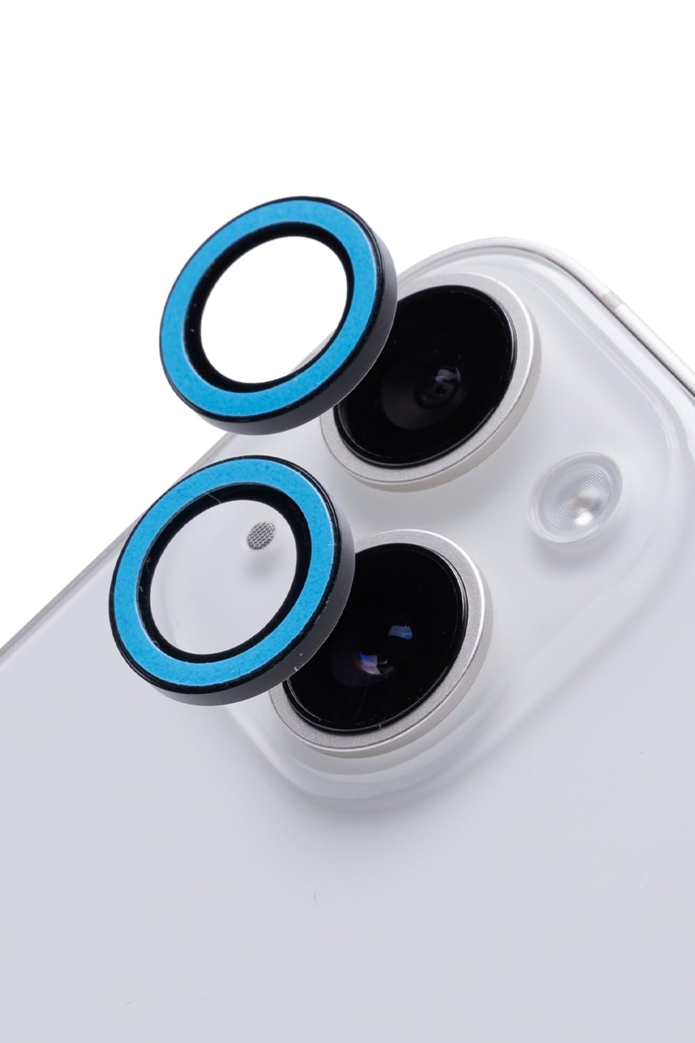 

iFace Neo iPhone Plus Camera Lens Tempered Glass iPhone Plus Camera Lens Camera Protective Scratch and Smudge 14/14 Cover, (Neo Blue) [iFace 14/14