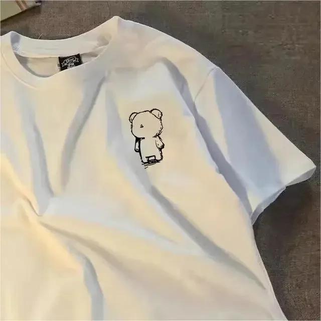 

Summer Heavyweight Pure Cotton Short-sleeved T-shirt Men s American Fashion Ins Casual Loose Top Fashion Simple Cotton T-shirt 4XL