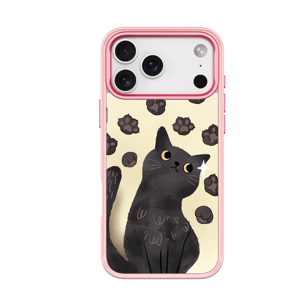 Applicable to Apple 17pro mobile phone case, advanced sense 16 replaceable back plate 15promax magnetic mobile phone case, claw cat