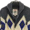 DIESEL Long sleeve Shawl collar Cowichan knit cardigan S gray Men's Used