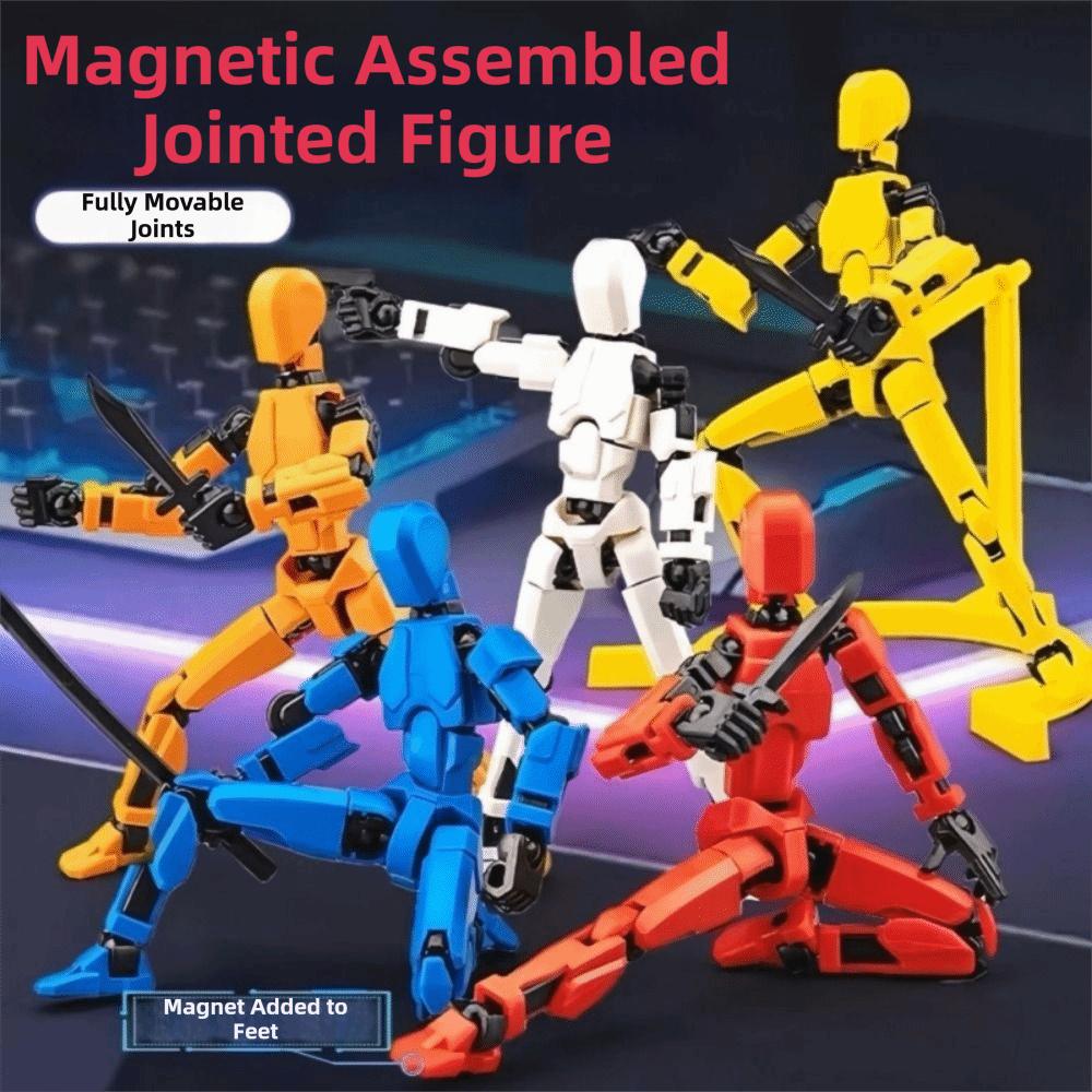 Multi Joint Mobile Action Figure Handheld Toy Movable Doll Multi-Jointed Robot  Collectible Display