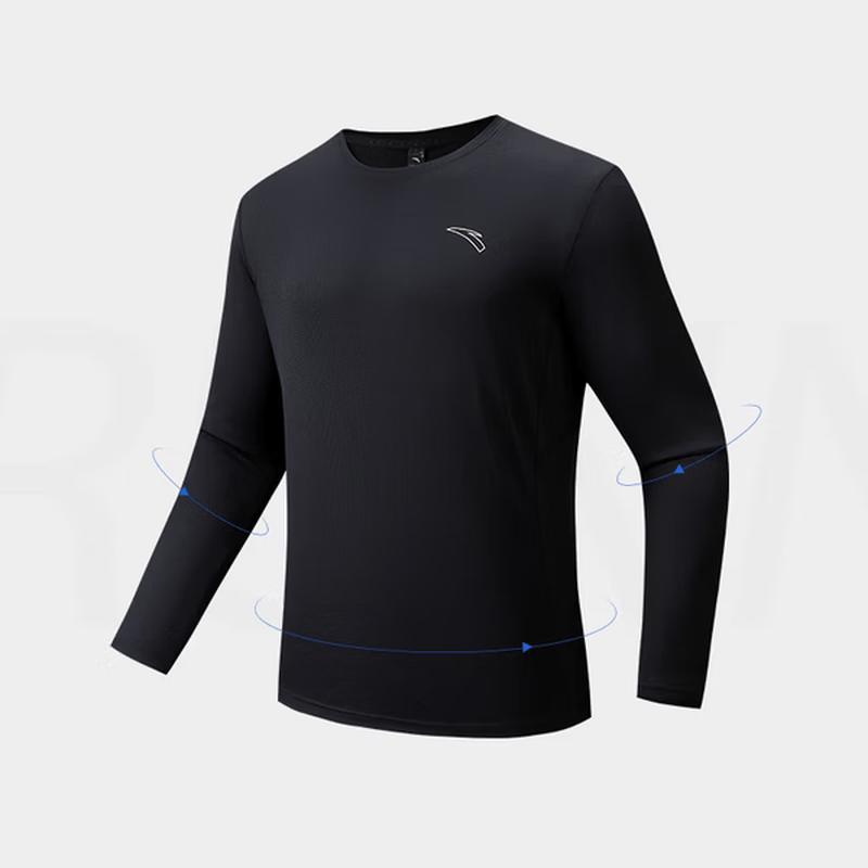 ANTA Men's Quick-Dry Long-Sleeve Training T-Shirt