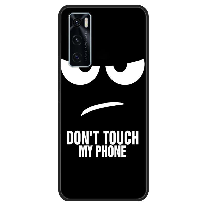 For Vivo V20 SE Case V20SE Silicone Cat Painted Soft Black Cover for VivoV20 V20SE V2022 V2023 Cover TPU Coque Protective Capa