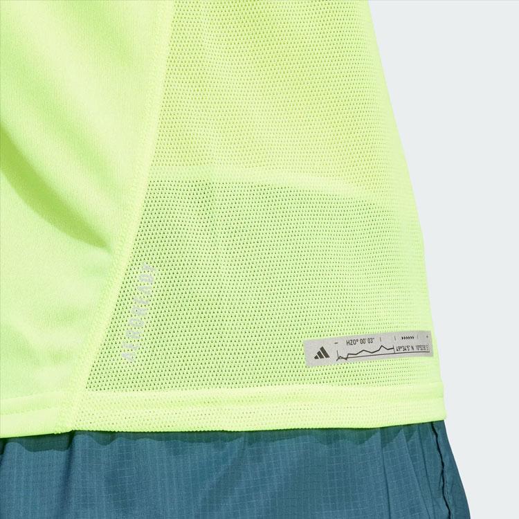 Adidas Ultimate Knit Tee With Logo Women Tops Bright-Lemon-Yellow IM1863