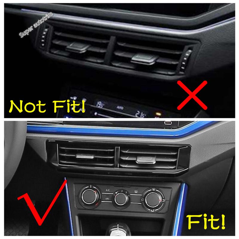 Center Control Gear Shift Panel Inner Door Armrest Handle Cover Trim Black Fit For VW Volkswagen Polo  -  Accessories